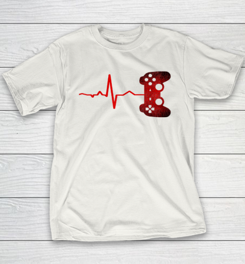 Gamer Heartbeat Video Games Gaming Youth T-Shirt