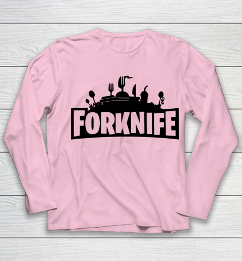Fortnite Tshirt Forknife Youth Long Sleeve 6