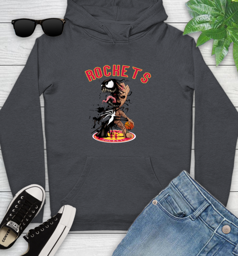 NBA Houston Rockets Basketball Venom Groot Guardians Of The Galaxy Youth Hoodie 8