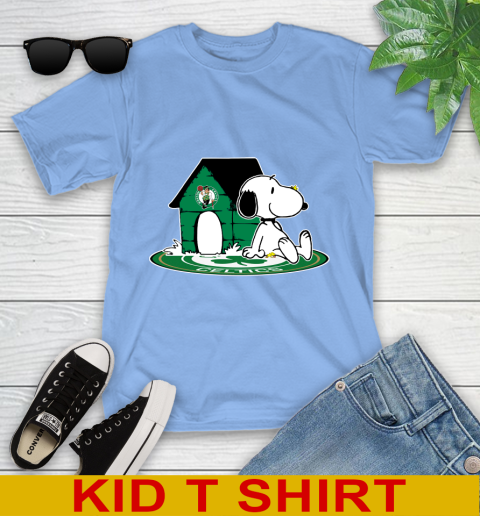 NBA Basketball Boston Celtics Snoopy The Peanuts Movie Shirt Youth T-Shirt 11
