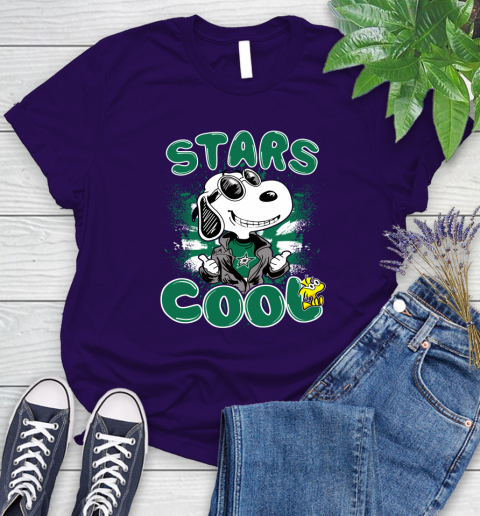 NHL Hockey Dallas Stars Cool Snoopy Shirt Women's T-Shirt 4