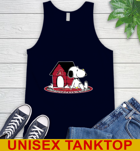 MLB Baseball MLB Baseball Arizona Diamondbacks Snoopy The Peanuts Movie Shirt Tank Top 3