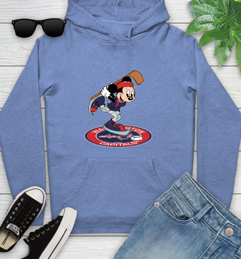 NHL Hockey Washington Capitals Cheerful Mickey Disney Shirt Youth Hoodie 11