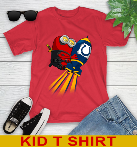 NFL Football Indianapolis Colts Deadpool Minion Marvel Shirt Youth T-Shirt 11