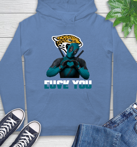 NHL Jacksonville Jaguars Deadpool Love You Fuck You Football Sports Hoodie 11