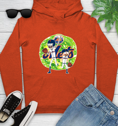 MLB New York Mets Rick And Morty Baseball Sports Youth Hoodie 5