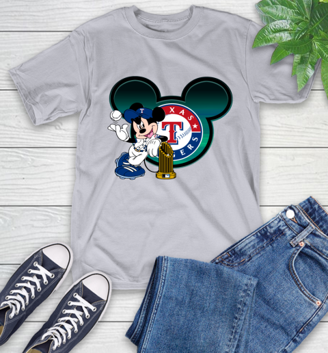 MLB Texas Rangers The Commissioner's Trophy Mickey Mouse Disney T-Shirt 6