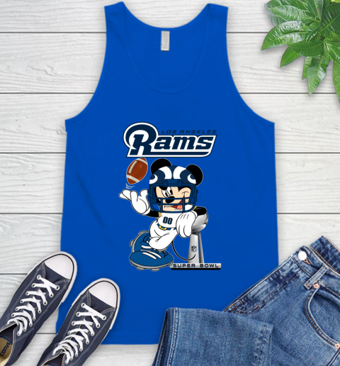 NFL Los Angeles Rams Mickey Mouse Disney Super Bowl Football T Shirt Tank Top 5