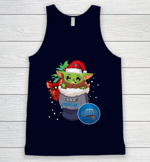 Orlando Magic Christmas Baby Yoda Star Wars Funny Happy NBA Tank Top 3