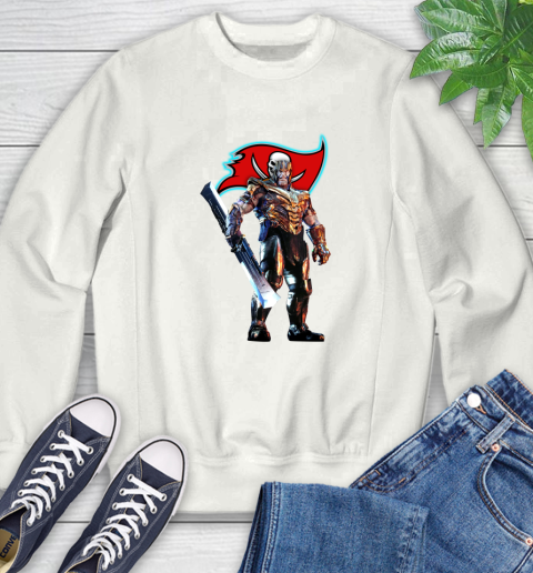 NFL Thanos Gauntlet Avengers Endgame Football Tampa Bay Buccaneers Sweatshirt