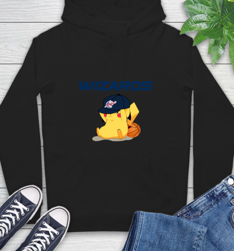 NBA Pikachu Basketball Sports Washington Wizards Hoodie 3 NBA Pikachu Basketball Sports Washington Wizards Hoodie - Image 3