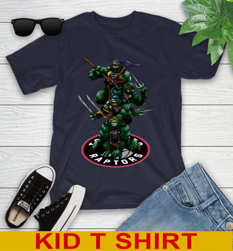 NBA Basketball Toronto Raptors Teenage Mutant Ninja Turtles Shirt Youth T-Shirt 4 NBA Basketball Toronto Raptors Teenage Mutant Ninja Turtles Shirt Youth T-Shirt - Image 4