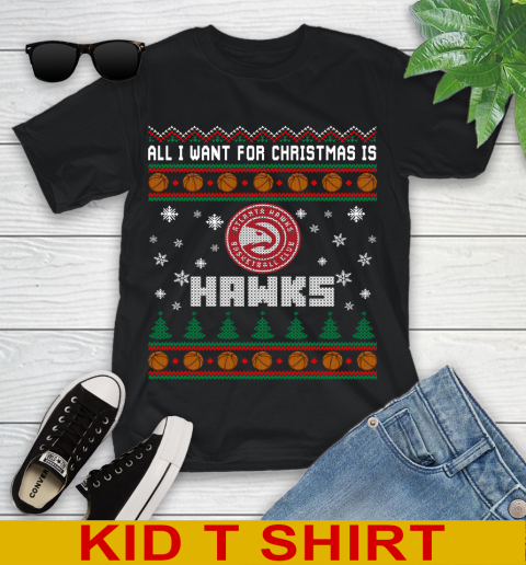 NBA All I Want For Christmas Is Atlanta Hawks Basketball Sports 97