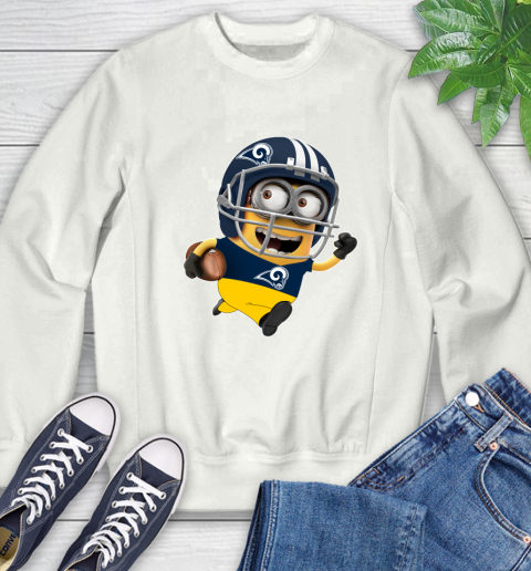 NFL Los Angeles Rams Minions Disney Football Sports Sweatshirt