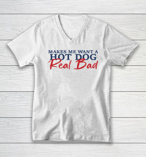 Jennifer Coolidge Makes Me Want A Hot Dogs Real Bad V-Neck T-Shirt