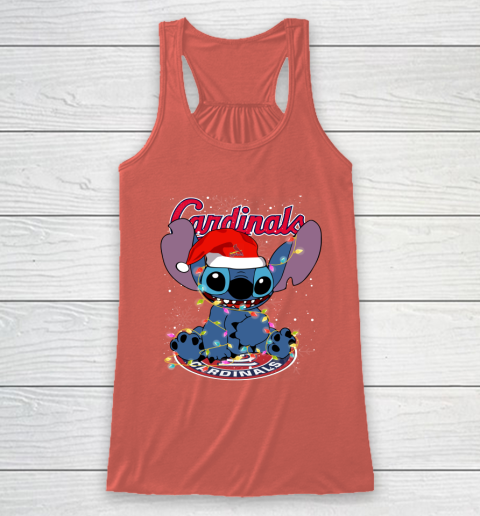 St.Louis Cardinals MLB noel stitch Baseball Christmas Racerback Tank 2