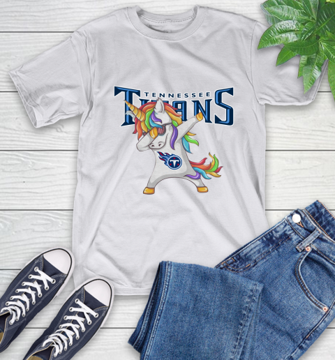 Tennessee Titans NFL Football Funny Unicorn Dabbing Sports T-Shirt 24