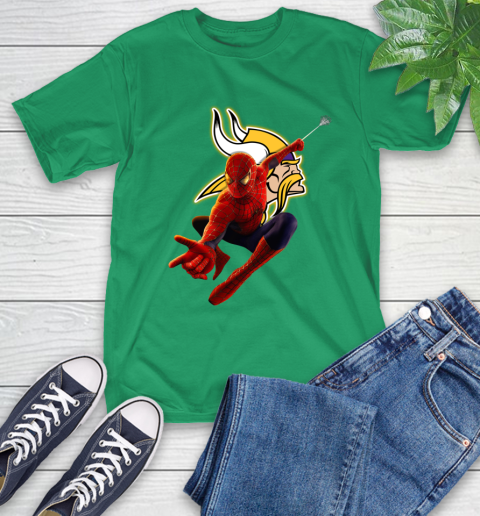 NFL Spider Man Avengers Endgame Football Minnesota Vikings T-Shirt 7