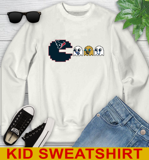 Houston Texans NFL Football Pac Man Champion Youth Sweatshirt