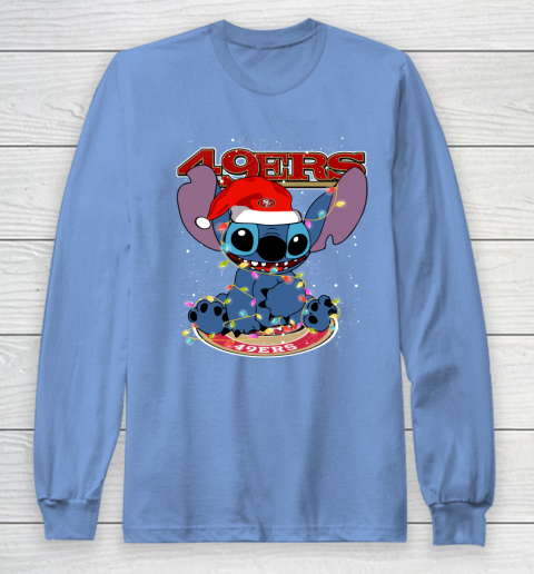 San Francisco 49ers NFL Football noel stitch Christmas Long Sleeve T-Shirt 8