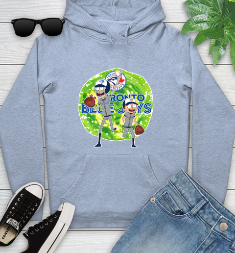 MLB Toronto Blue Jays Rick And Morty Baseball Sports Youth Hoodie 10