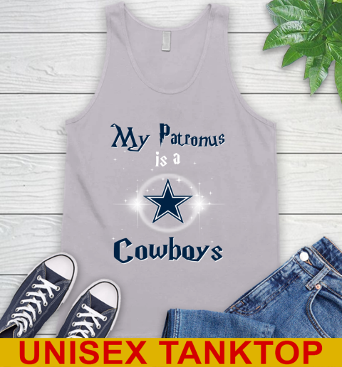 NFL Football Harry Potter My Patronus Is A Dallas Cowboys Tank Top 3