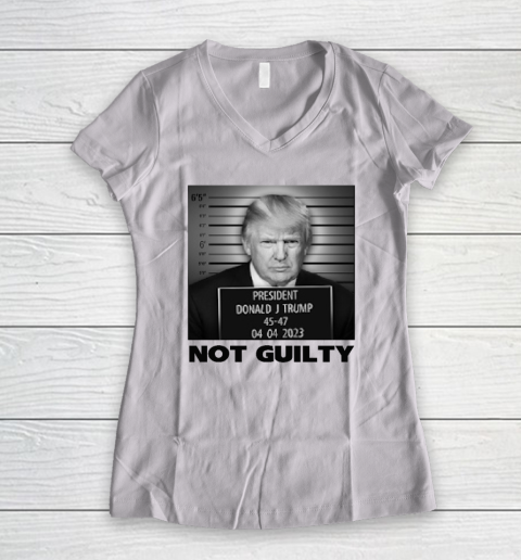 Trump Not Guilty Women's V-Neck T-Shirt