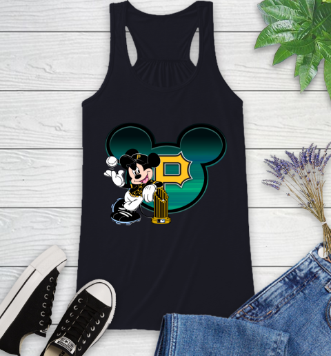 MLB Pittsburgh Pirates The Commissioner's Trophy Mickey Mouse Disney Racerback Tank 10