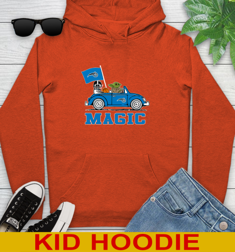 NBA Basketball Orlando Magic Darth Vader Baby Yoda Driving Star Wars Shirt Youth Hoodie 5