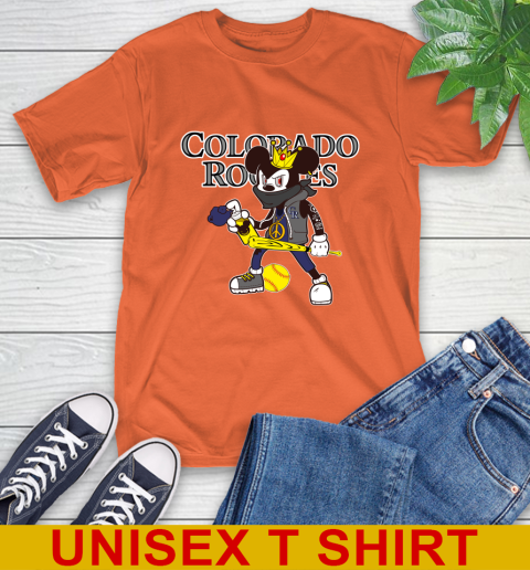 Colorado Rockies MLB Baseball Mickey Peace Sign Sports T-Shirt 5