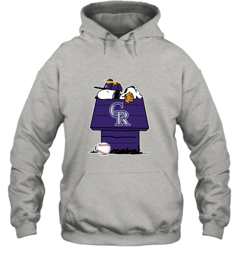 Colorado Rockies Snoopy And Woodstock Resting Together MLB Hoodie