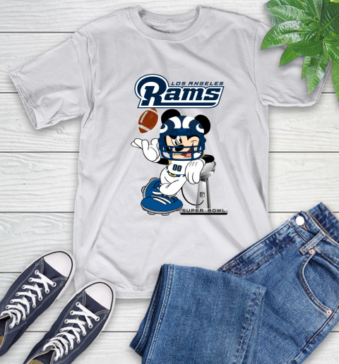 NFL Los Angeles Rams Mickey Mouse Disney Super Bowl Football T Shirt T-Shirt 12