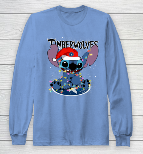 Minnesota Timberwolves NBA noel stitch Basketball Christmas Long Sleeve T-Shirt 8
