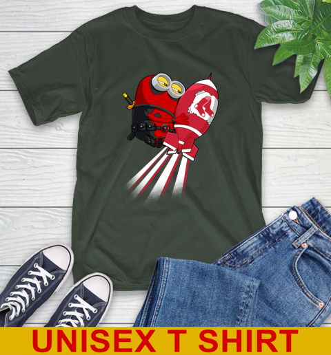MLB Baseball Boston Red Sox Deadpool Minion Marvel Shirt T-Shirt 6