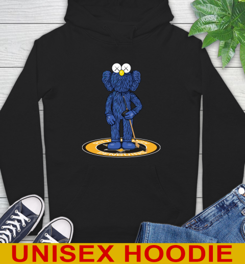 NHL Hockey Pittsburgh Penguins Kaws Bff Blue Figure Shirt Hoodie 2