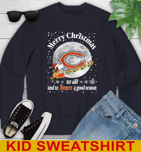 Chicago Bears Merry Christmas To All And To Bears A Good Season NFL Football Sports Youth Sweatshirt 2