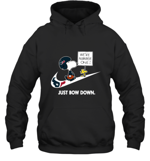 Houston Texans Are Number One – Just Bow Down Snoopy Hoodie