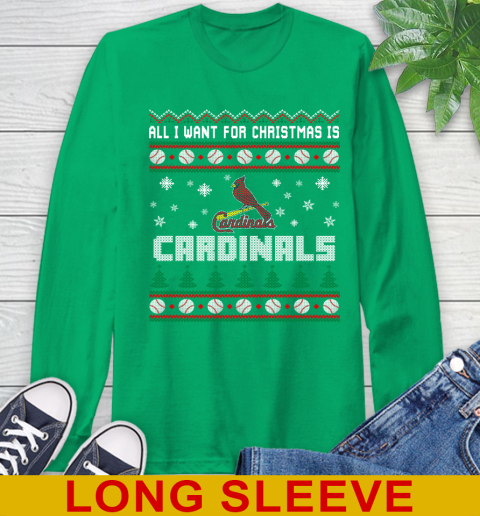 MLB All I Want For Christmas Is St.Louis Cardinals Baseball Sports 62