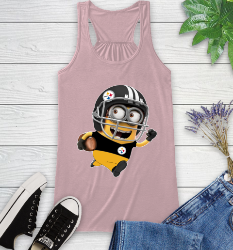 NFL Pittsburgh Steelers Minions Disney Football Sports Racerback Tank 11