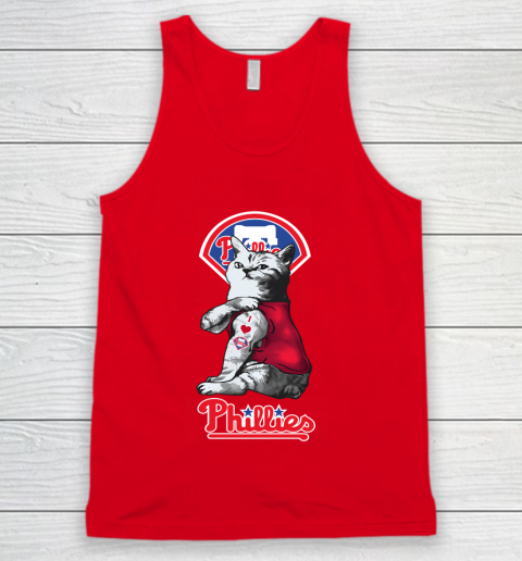 MLB Baseball My Cat Loves Philadelphia Phillies Tank Top 5