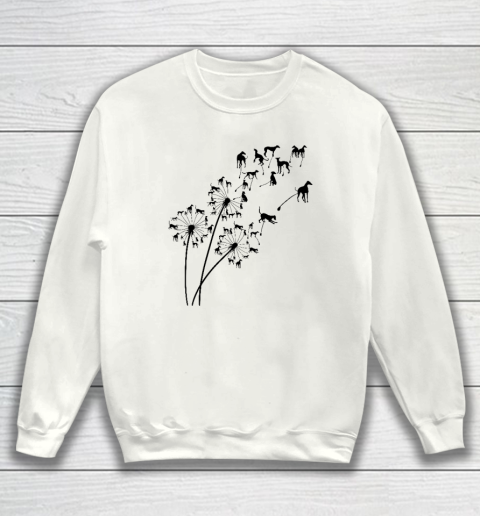 Dandelion Greyhound Flower, Floral Greyhound Tree Sweatshirt
