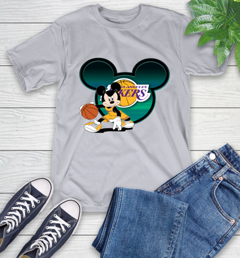 NBA Los Angeles Lakers Mickey Mouse Disney Basketball T-Shirt 6