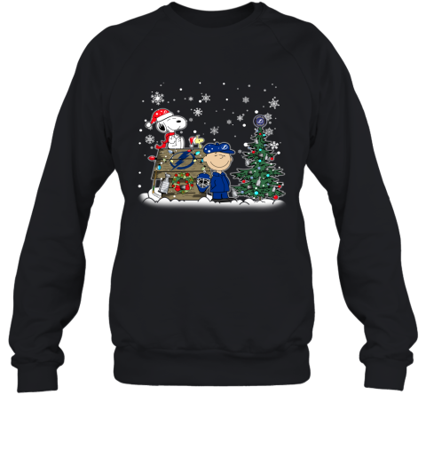 NHL Tampa Bay Lightning Snoopy Charlie Brown Woodstock Christmas Stanley Cup Hockey T Shirt qn464sW6B87 sweatshirt 35 95 151514 front black