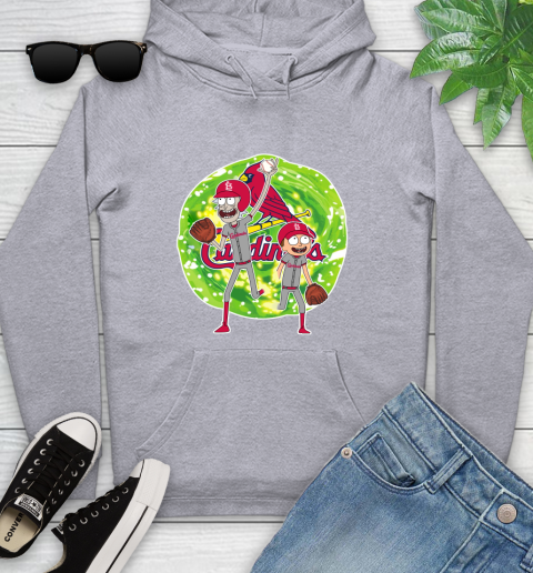 MLB St.Louis Cardinals Rick And Morty Baseball Sports Youth Hoodie 6