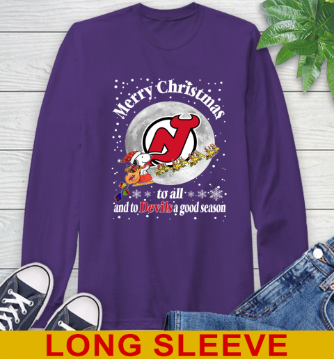New Jersey Devils Merry Christmas To All And To Devils A Good Season NHL Hockey Sports Long Sleeve T-Shirt 5