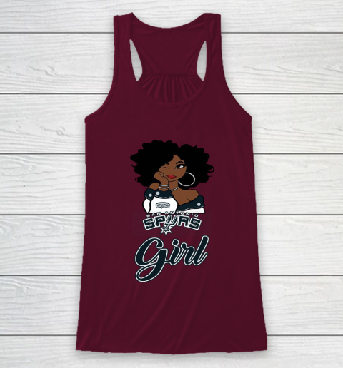 San Antonio Spurs Girl NBA Racerback Tank 3