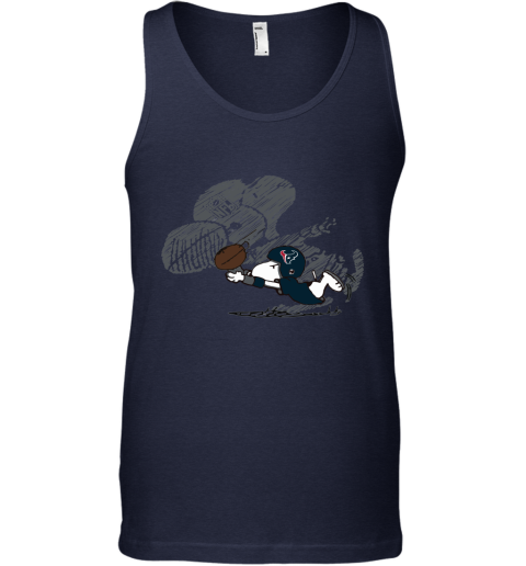 Houston Texans Snoopy Plays The Football Game Tank Top