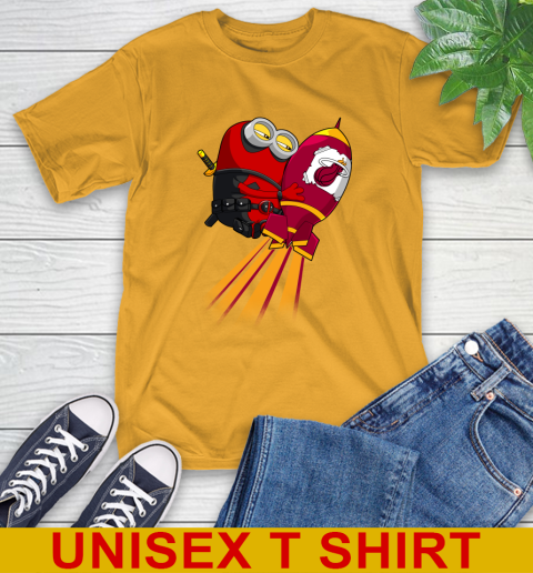 NBA Basketball Miami Heat Deadpool Minion Marvel Shirt T-Shirt 2
