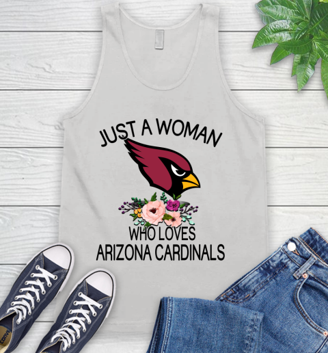 NFL Just A Woman Who Loves Arizona Cardinals Football Sports Tank Top