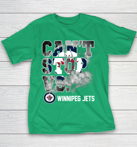 NHL Winnipeg Jets Hockey Can't Stop Vs Youth T-Shirt 3